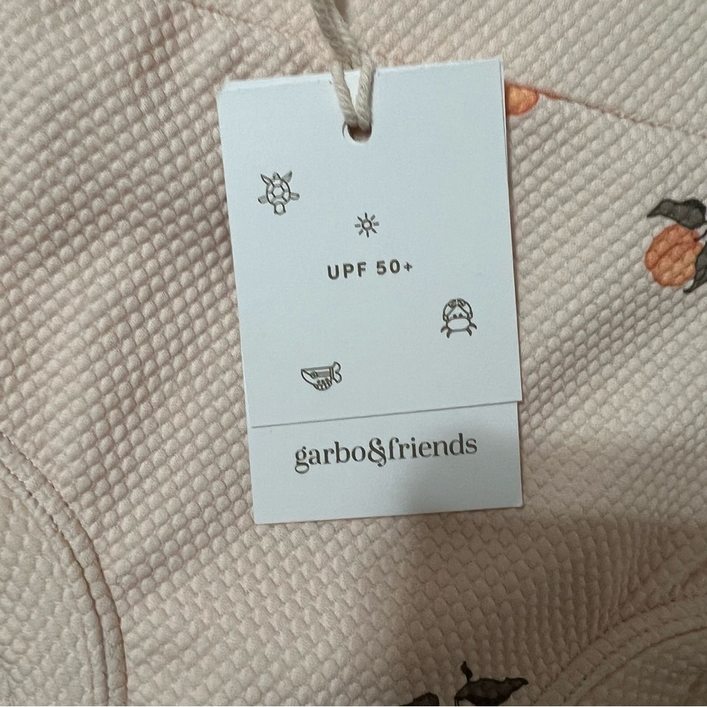 NWT GARBO & FRIENDS Peaches Bloomer Diaper UV Protection size 6-12mo - Picture 7 of 9